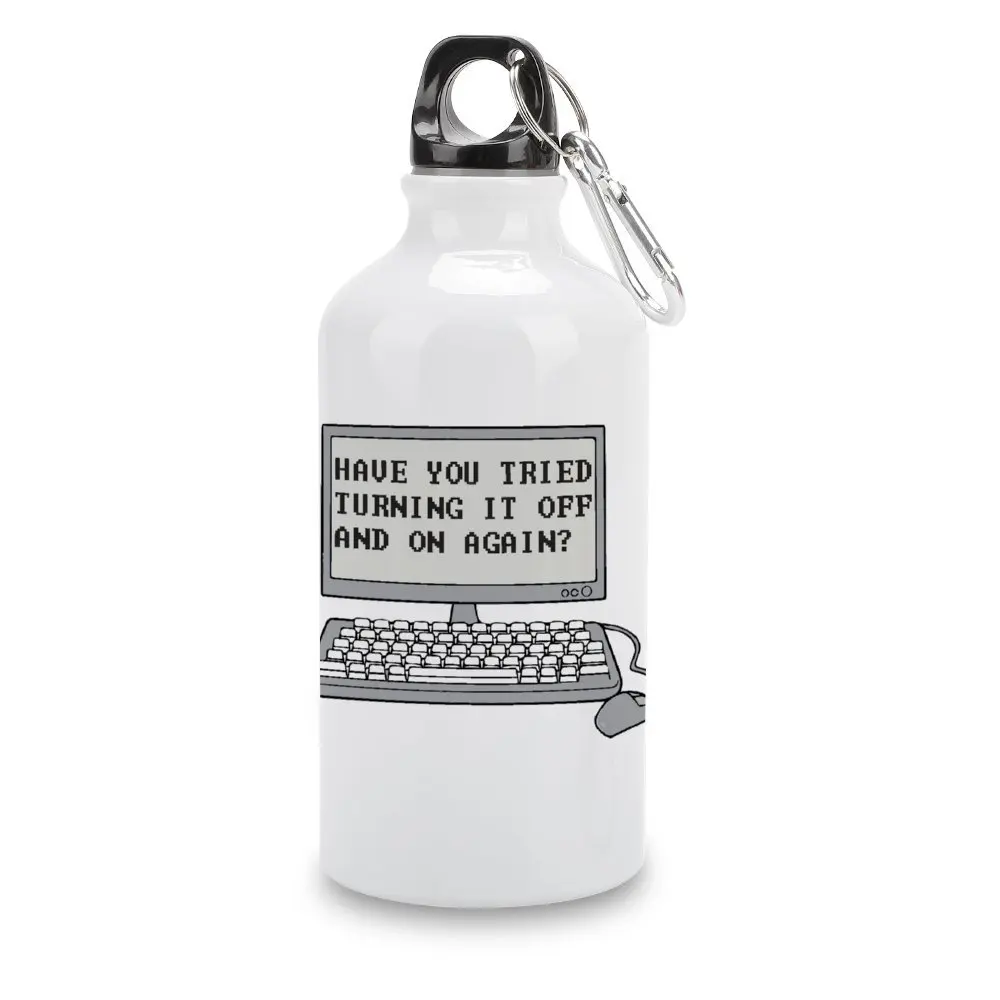 THE IT CROWD Have You Tried Turning Thermos Bottle DIY Sport Bottle Aluminum Graphic Cool Canteen Milk Cups Funny Novelty Kettl
THE IT CROWD Have You Tried Turning Thermos Bottle DIY Sport Bottle Aluminum Graphic Cool Canteen Milk Cups Funny Novelty Kettl