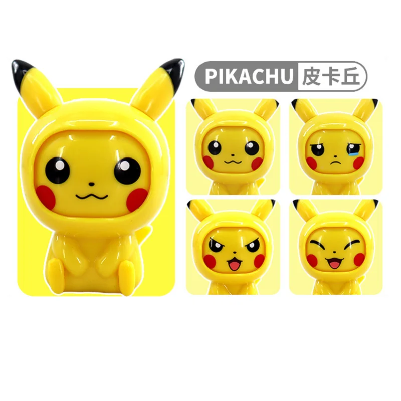 Pokemon cartoon Pikachu cartoon character toy face-changing model Pikachu children's birthday gift Kawayi
Pokemon cartoon Pikachu cartoon character toy face-changing model Pikachu children's birthday gift Kawayi