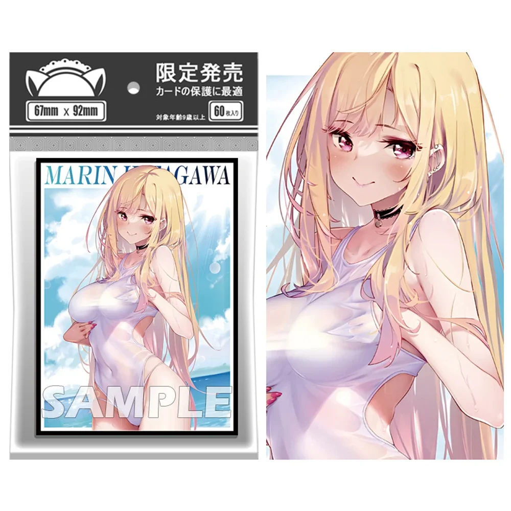 

60 шт. 67 × 92 мм художественные аниме карточки для MTG/PKM Kitagawa Марин верхняя загрузка внутренняя Защитная карточка