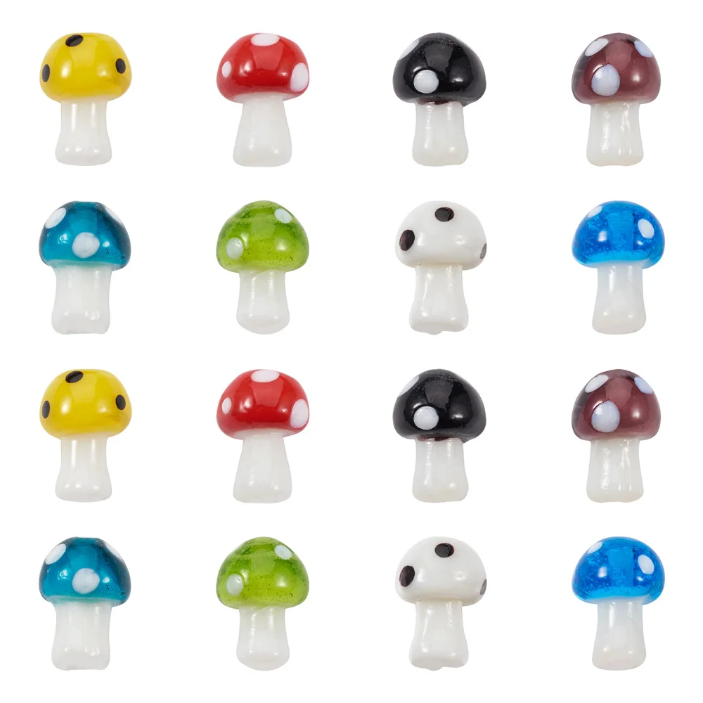 20pcs Mushroom Handmade Lampwork Beads Loose Spacer Beads Charms Colorful For Women Necklace Bracelet Diy Jewelry Making
20pcs Mushroom Handmade Lampwork Beads Loose Spacer Beads Charms Colorful For Women Necklace Bracelet Diy Jewelry Making