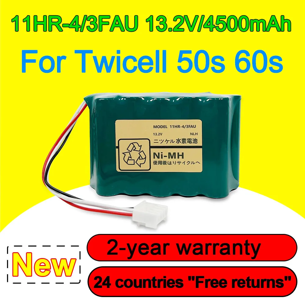 13.2V 4500mAh 11HR-4/3FAU Battery For Twicell 50s 60s Series Rechargeable High Quality In Stock With Tracking Number Warranty
13.2V 4500mAh 11HR-4/3FAU Battery For Twicell 50s 60s Series Rechargeable High Quality In Stock With Tracking Number Warranty