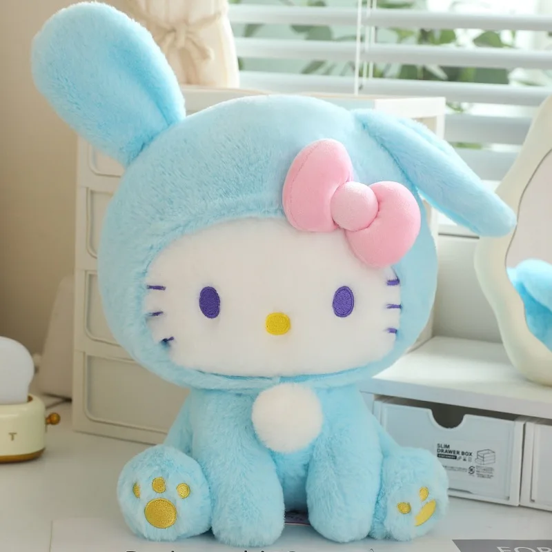 Плюшевые игрушки Hello Kitty, кролик, плюшевые игрушки, кошка Sanrio Kt, милый мультяшный кролик, кукла, подушка, украшение для дома, детский подарок на день рождения, Пасха
Плюшевые игрушки Hello Kitty, кролик, плюшевые игрушки, кошка Sanrio Kt, милый мультяшный кролик, кукла, подушка, украшение для дома, детский подарок на день рождения, Пасха