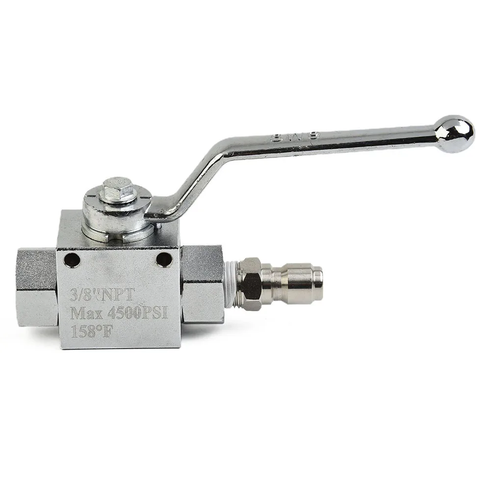 Carbon Steel Pressure Washer Ball Valve High Pressure High Quality Quick Connector Washer Ball Valve 3/8 Inch 4500 PSI
Carbon Steel Pressure Washer Ball Valve High Pressure High Quality Quick Connector Washer Ball Valve 3/8 Inch 4500 PSI