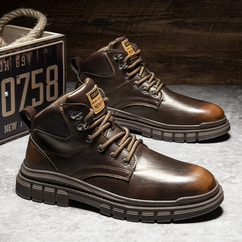 Men's Chukka Boots Waterproof Leather Casual Lace Up Ankle Oxford Boots Daily Dress Shoes For Men
Men's Chukka Boots Waterproof Leather Casual Lace Up Ankle Oxford Boots Daily Dress Shoes For Men