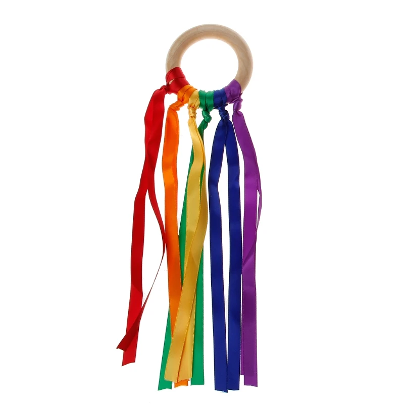 Teething Ring Grasping Toy for Toddlers Nursery Room Decor for Baby Rainbow 
Teething Ring Grasping Toy for Toddlers Nursery Room Decor for Baby Rainbow