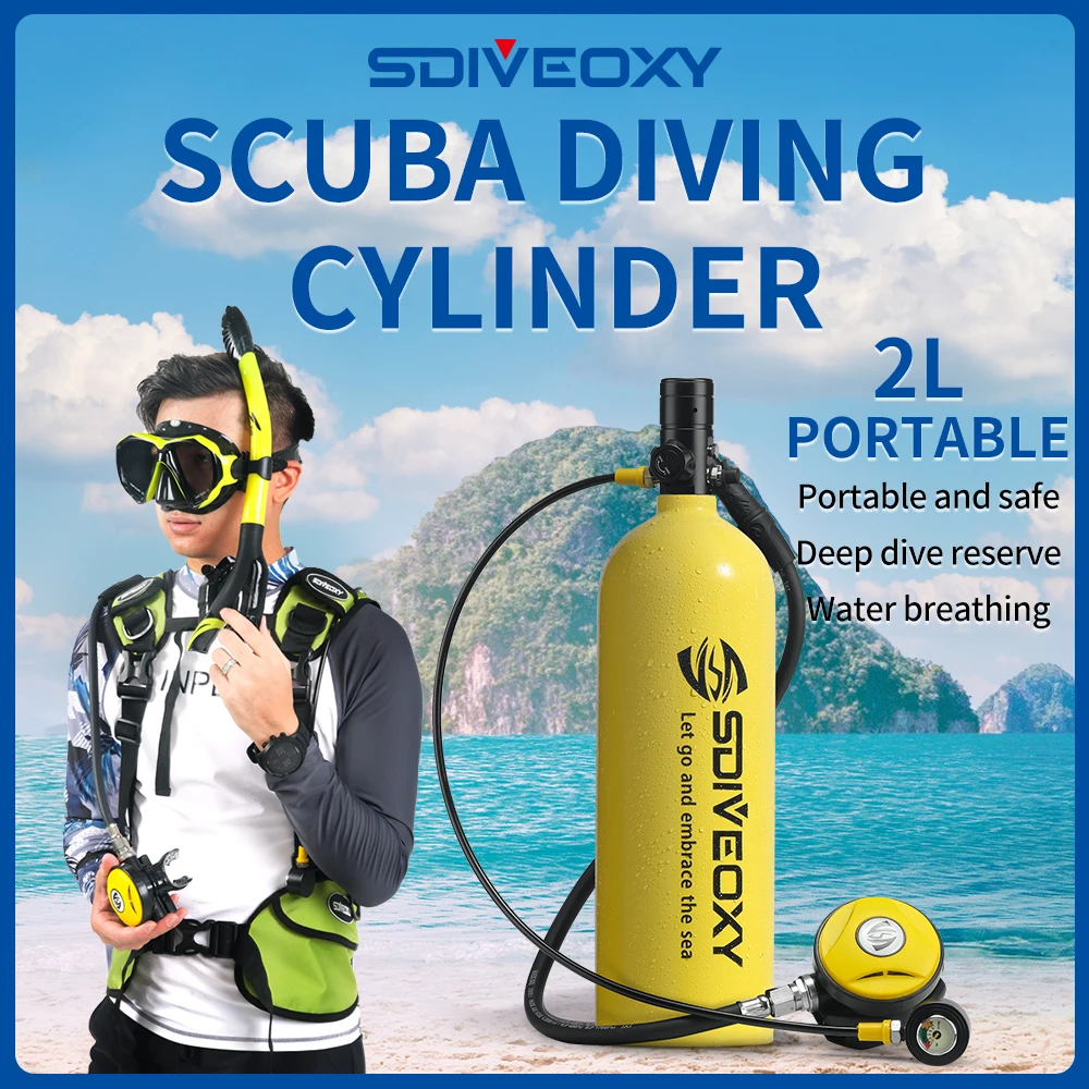 Sdiveoxy 2L, цилиндр для подводного плавания, портативное оборудование для дайвинга, мини кислородный резервуар, 30 минут, воздуходувка для дайвинга
Sdiveoxy 2L, цилиндр для подводного плавания, портативное оборудование для дайвинга, мини кислородный резервуар, 30 минут, воздуходувка для дайвинга