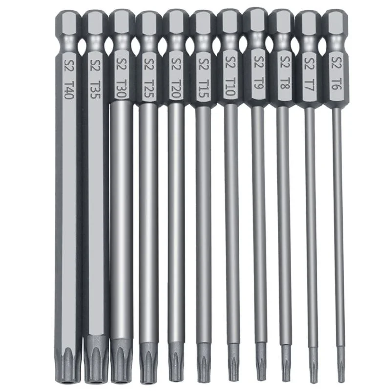 11pcs Tamper Proof Security Drill Bit Set Torx Screwdriver Flat Head 1/4" Hex F1FC
11pcs Tamper Proof Security Drill Bit Set Torx Screwdriver Flat Head 1/4" Hex F1FC