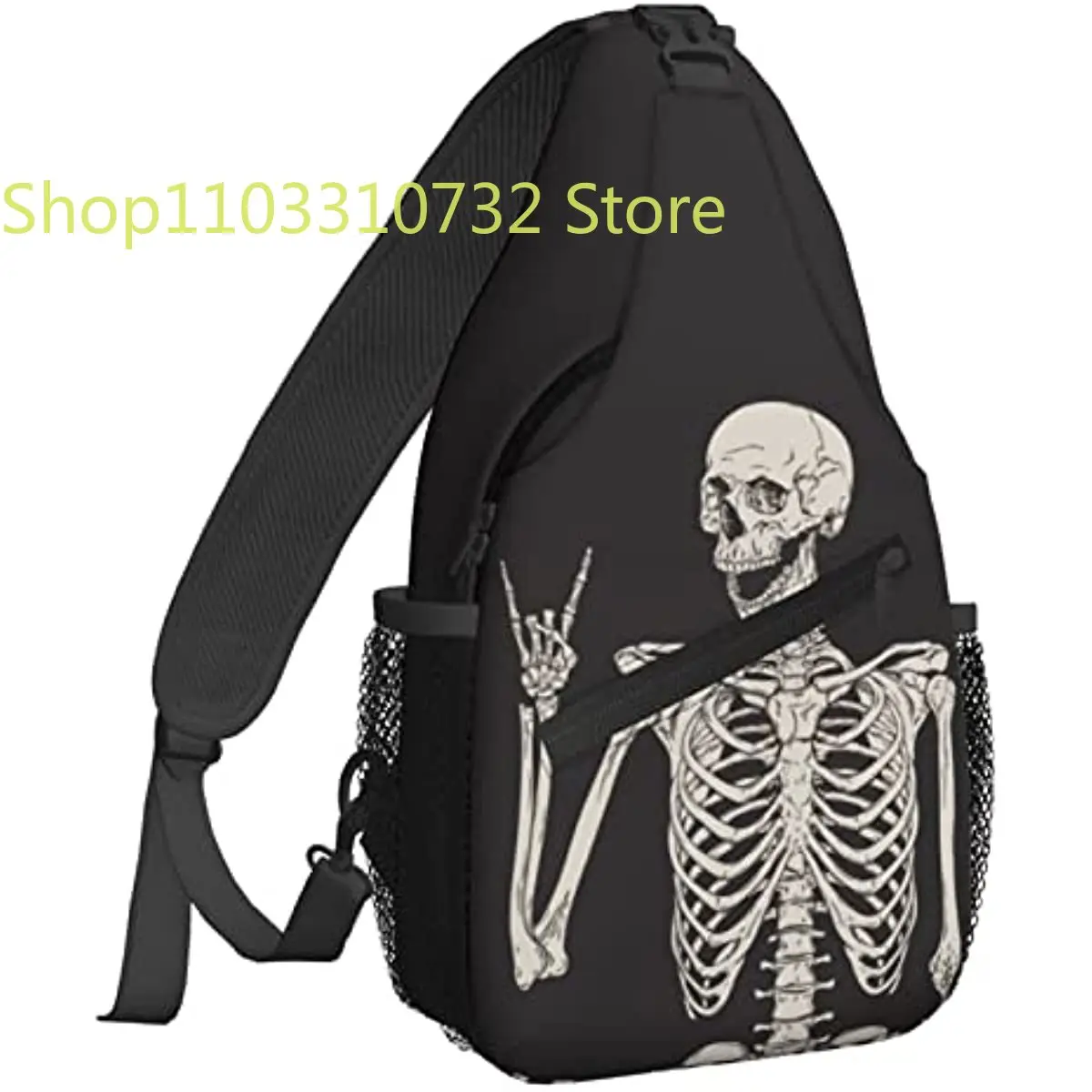 Crossbody Backpack For Men Women Sling Bag Funny Skull Skeleton Chest Bag Shoulder Bag Lightweight One Strap Backpack
Crossbody Backpack For Men Women Sling Bag Funny Skull Skeleton Chest Bag Shoulder Bag Lightweight One Strap Backpack