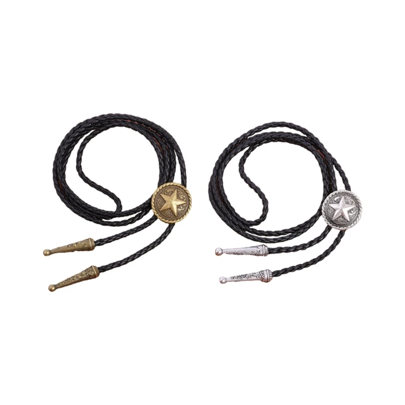 American Bolo Tie Punk Cowboy Faux Leather Braided Rope Necktie Western Necklace Costume Accessories for Men Dropship
American Bolo Tie Punk Cowboy Faux Leather Braided Rope Necktie Western Necklace Costume Accessories for Men Dropship