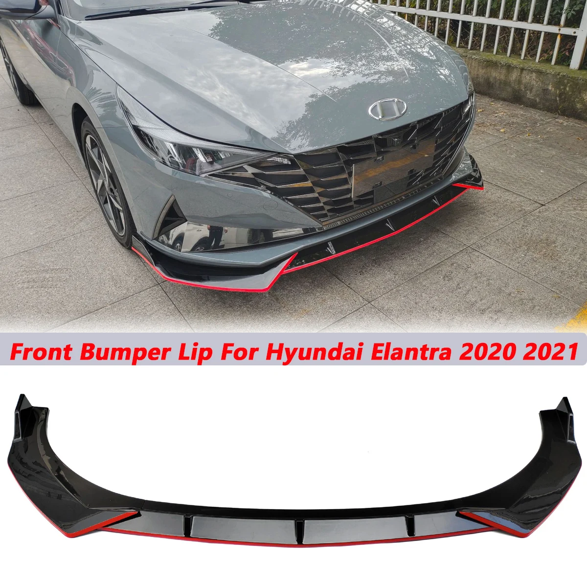 3PCS Front Bumper Lip Lower Side Spoiler Splitter Body Kit Guards Diffuser For Hyundai Elantra 2020 2021 2022 Car Accessories
3PCS Front Bumper Lip Lower Side Spoiler Splitter Body Kit Guards Diffuser For Hyundai Elantra 2020 2021 2022 Car Accessories