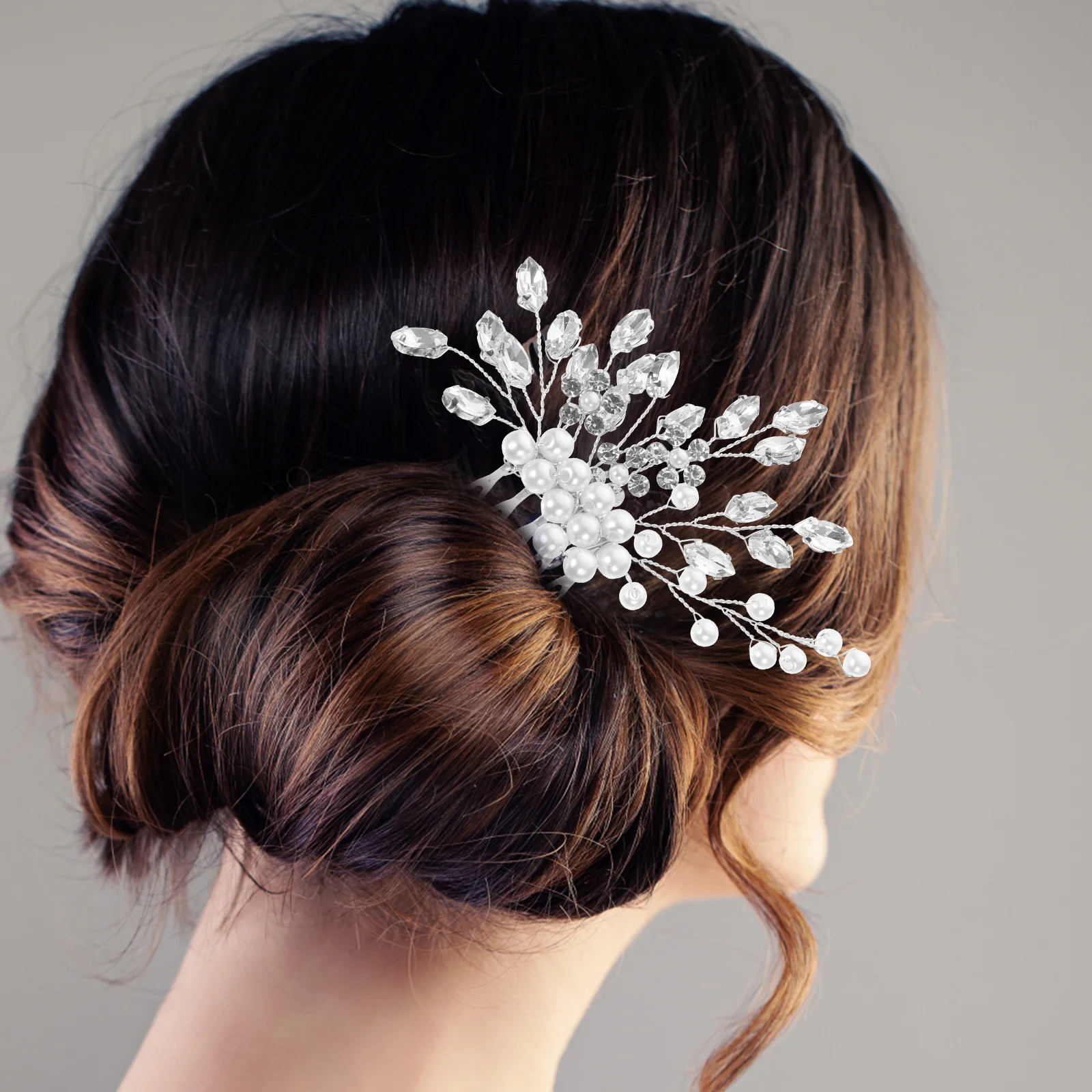 

Bridal Hair Comb Wedding Hair Accessories Bride Bridesmaid Headpiece Wedding Clip Combs Women Fairy Jewelry Hairpins Pearl