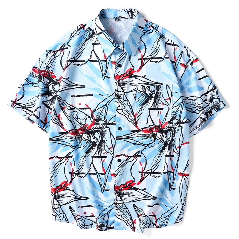 2023 New Fashion Printed Shirt Short Sleeve Hawaiian Summer Beach Casual Floral Shirts
2023 New Fashion Printed Shirt Short Sleeve Hawaiian Summer Beach Casual Floral Shirts