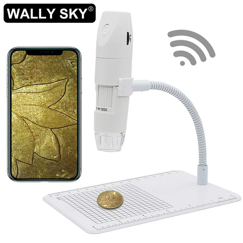1000X LED Wifi Digital Microscope Handheld Mobile Phone Electronic Microscope with Flexible Stand Wifi Inspection Camera
1000X LED Wifi Digital Microscope Handheld Mobile Phone Electronic Microscope with Flexible Stand Wifi Inspection Camera