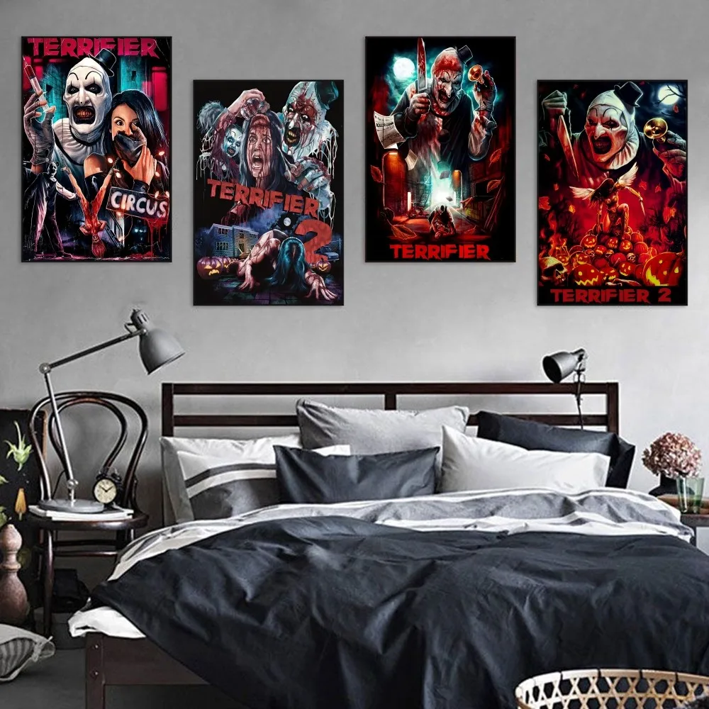 2022 Terrifier 2 Poster Self-adhesive Art Poster Retro Kraft Paper Sticker DIY Room Bar Cafe Vintage Decorative Painting
2022 Terrifier 2 Poster Self-adhesive Art Poster Retro Kraft Paper Sticker DIY Room Bar Cafe Vintage Decorative Painting