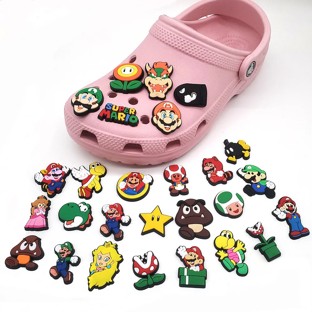 1pcs/set Cartoon Anime Super Mario Croc Shoe Charms Princess Mushroom Monster Shoe Buckle Decoration Sandals Accessories
1pcs/set Cartoon Anime Super Mario Croc Shoe Charms Princess Mushroom Monster Shoe Buckle Decoration Sandals Accessories