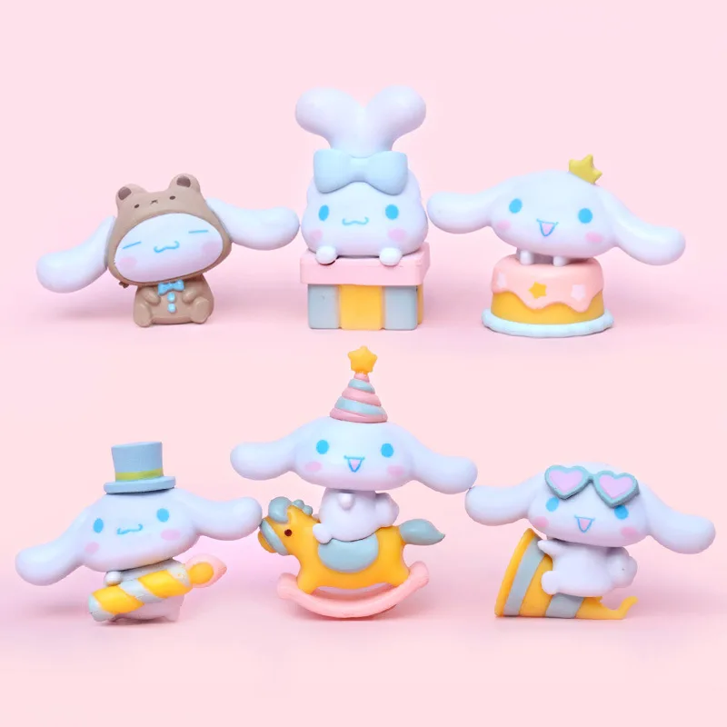 6Pcs/Set MINISO Cartoon Anime Cinnamoroll Figurine Doll Kawaii Gift Toy Mystery Box Accessories Birthday Cake Tabletop Ornament
6Pcs/Set MINISO Cartoon Anime Cinnamoroll Figurine Doll Kawaii Gift Toy Mystery Box Accessories Birthday Cake Tabletop Ornament