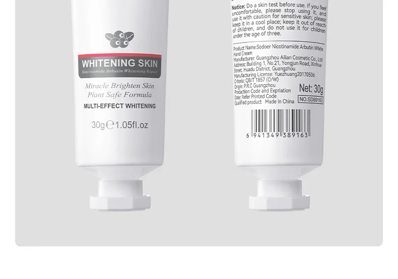 Moisturzing Nicotinamide Arbutin Hand Cream Dry Skin Care Cuticle Oil Whitening Cream Non-Greasy Anti-Aging Natural Hand Cream 21 S4b9e7ba44ed64863b98ed561c58b94663