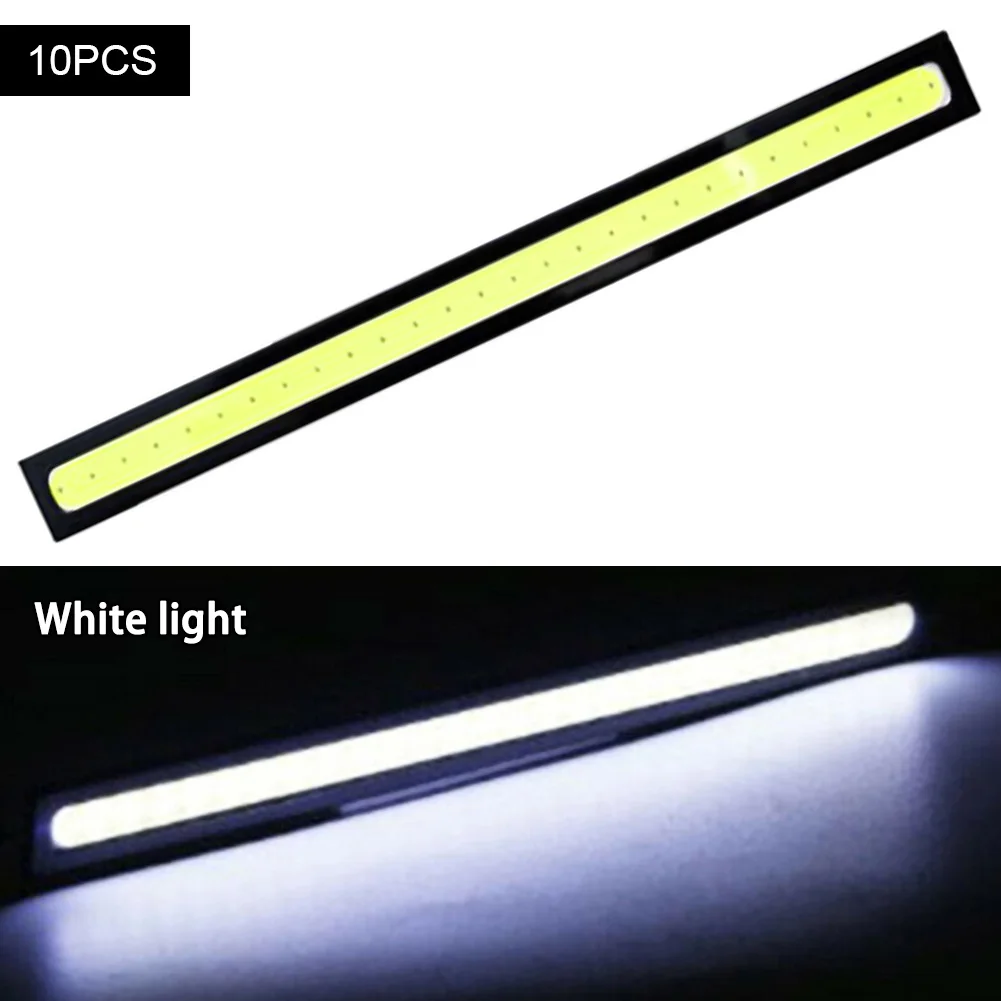 New 10PCS Car COB LED Daytime Running Light White/Blue/Ice Blue LED Light Strip DC10V-12V Waterproof Fog Light Car Lights
New 10PCS Car COB LED Daytime Running Light White/Blue/Ice Blue LED Light Strip DC10V-12V Waterproof Fog Light Car Lights