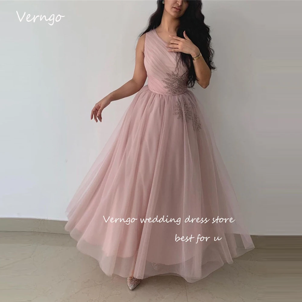 Verngo Saudi Arabic Women Evening Dresses One Shoulder Tulle One Shoulder Prom Dress Party Formal Dress Vintage Applique Beads
Verngo Saudi Arabic Women Evening Dresses One Shoulder Tulle One Shoulder Prom Dress Party Formal Dress Vintage Applique Beads