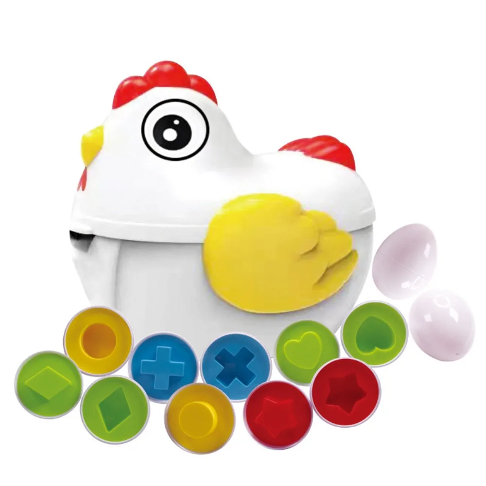 

Пасхальные яйца, подходящие яйца, игрушки, Мультяшные разноцветные образовательные формы, подходящая игрушка Монтессори, сенсорные детские игрушки, распознавание