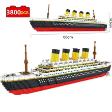 3800Pcs Titanic 3D Micro Building Blocks Bricks Big Cruise Ship Boat DIY Mini Diamond Blocks Bricks Children Educational Toy 
3800Pcs Titanic 3D Micro Building Blocks Bricks Big Cruise Ship Boat DIY Mini Diamond Blocks Bricks Children Educational Toy