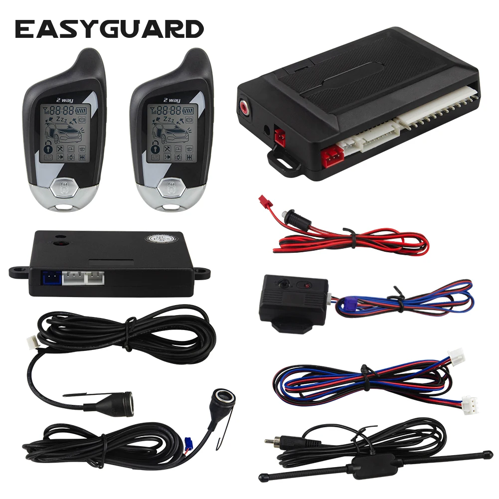 EASYGUARD 2 Way wireless car alarm system with LCD pager display ultrasonic sensor
EASYGUARD 2 Way wireless car alarm system with LCD pager display ultrasonic sensor