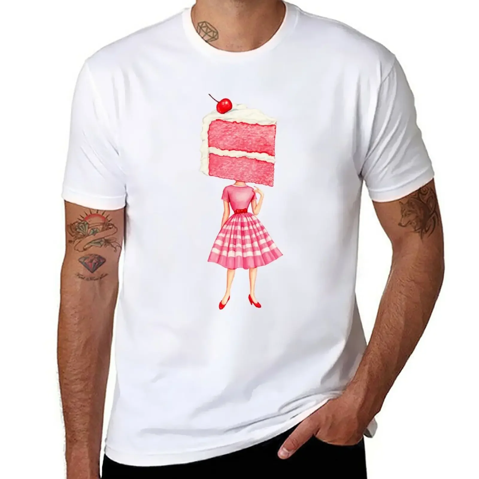 Cake Head Pin-Up: Cherry T-Shirt cute tops oversizeds big and tall t shirts for men
Cake Head Pin-Up: Cherry T-Shirt cute tops oversizeds big and tall t shirts for men