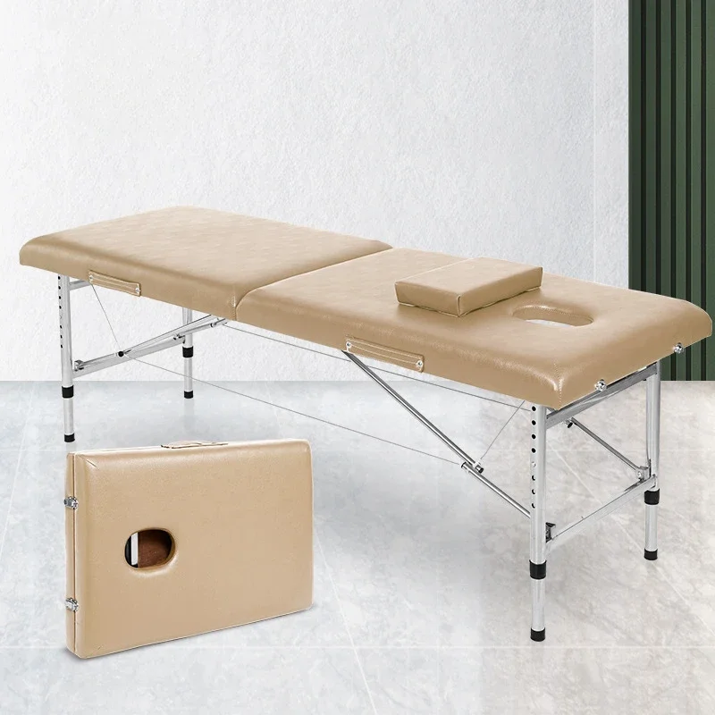 

Esthetician Spa Massage Table Portable Tattoo Facial Folding Bed Mattresses Full Body Camastro Plegable Salon Furniture MQ50MB