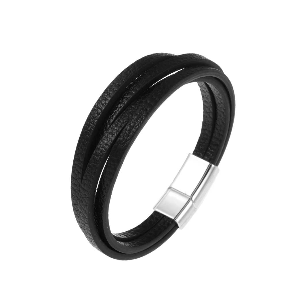 2023 Charm Jewelry Handmade Weave Leather Bracelet Men Vintage Cuff Leather Magnet Bracelet Pulsera Hombre
2023 Charm Jewelry Handmade Weave Leather Bracelet Men Vintage Cuff Leather Magnet Bracelet Pulsera Hombre