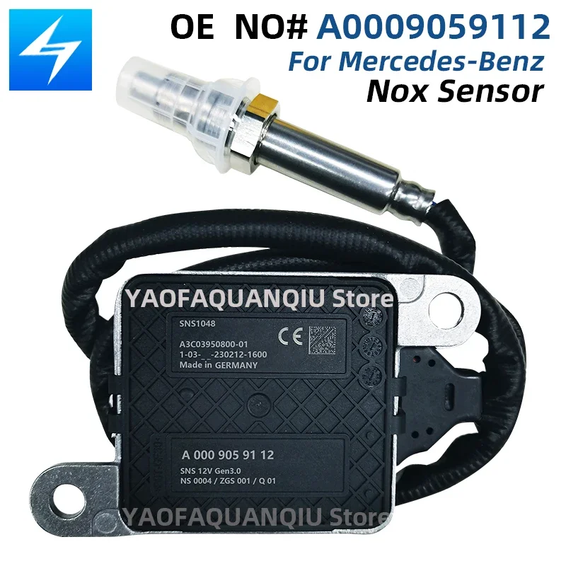 A0009059112 Nitrogen Oxide Nox Sensor For Mercedes-Benz E-Class W213 A238 E220 E300 GLE 350 Sprinter
A0009059112 Nitrogen Oxide Nox Sensor For Mercedes-Benz E-Class W213 A238 E220 E300 GLE 350 Sprinter