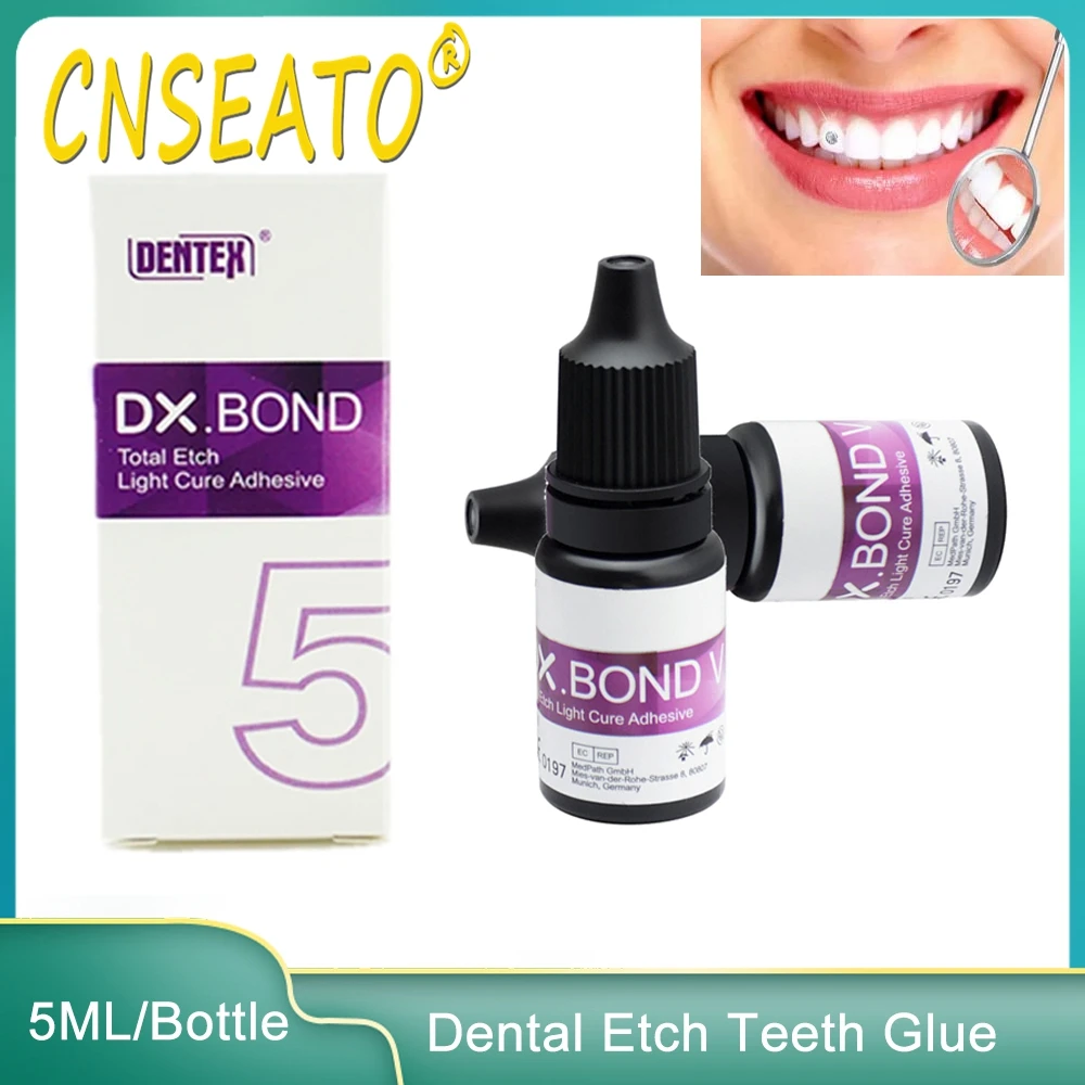 

DX.BOND V Dental Light Cure Acid Etching Gel Enamel Resin Bonding Adhesive Total Etch Teeth Glue For Orthodontic Brace Bracket 5