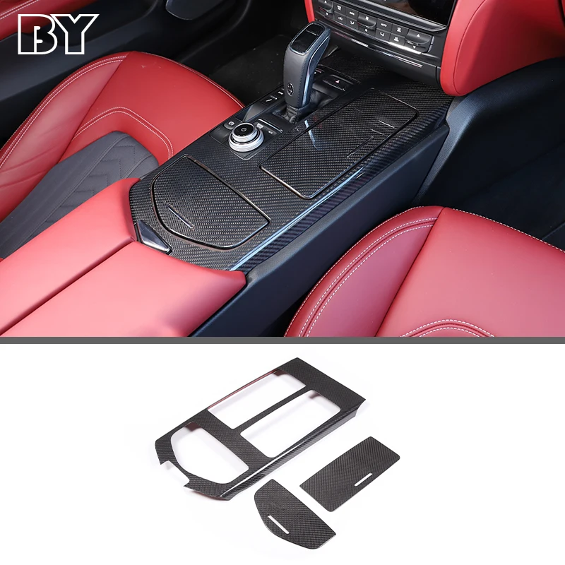 Car Styling Console Gear Panel Frame Console Gear Shift Panel Cover Trim For Maserati Ghibli 2017-2023 Real Carbon Fiber Parts 
Car Styling Console Gear Panel Frame Console Gear Shift Panel Cover Trim For Maserati Ghibli 2017-2023 Real Carbon Fiber Parts