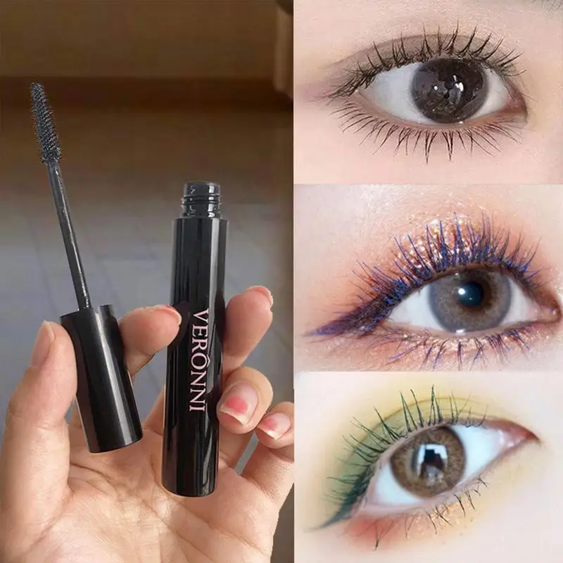 

Lash Lengthening Mascara Waterproof 4D Silk Fiber Non Smudge Brown Natural Curling Eyelash Extension Beauty Makeup Cosmetics