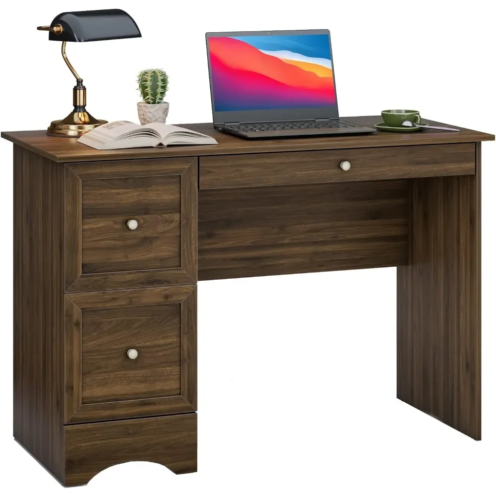 Computer Desk with 3 Drawers, Wooden Home Office Table PC Laptop Notebook Desk, Compact Study Table Writing Desk
Computer Desk with 3 Drawers, Wooden Home Office Table PC Laptop Notebook Desk, Compact Study Table Writing Desk