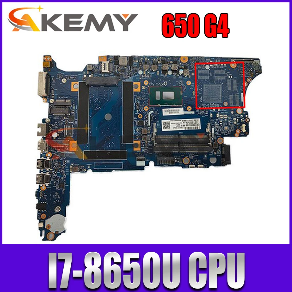 Материнская плата для ноутбука HP PROBOOK 650 G4 I7-8650U CPU L24853-001 6050A2930001 протестированная