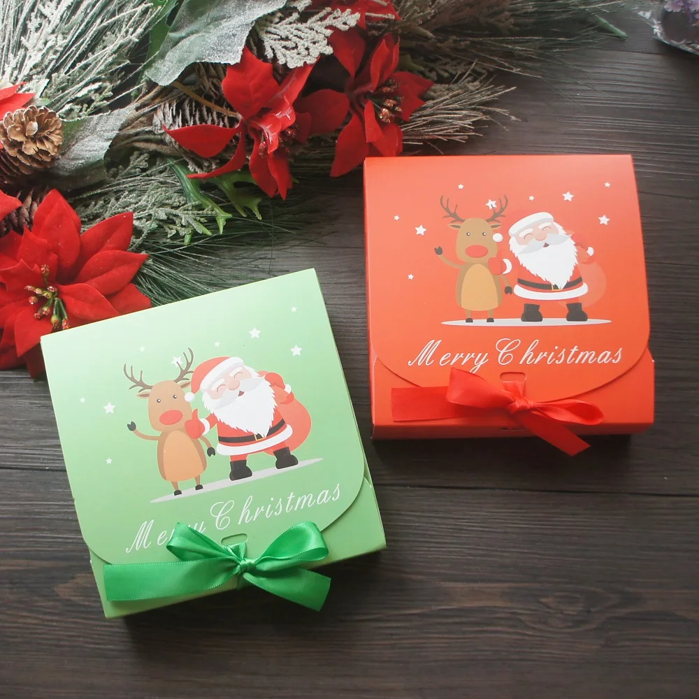 16.5x16.5x5cm 12pcs Christmas Red Green Santa Elk Say Hi Paper Box with Ribbon Candle Jam Bake DIY Party Favors Gifts Packaging
16.5x16.5x5cm 12pcs Christmas Red Green Santa Elk Say Hi Paper Box with Ribbon Candle Jam Bake DIY Party Favors Gifts Packaging
