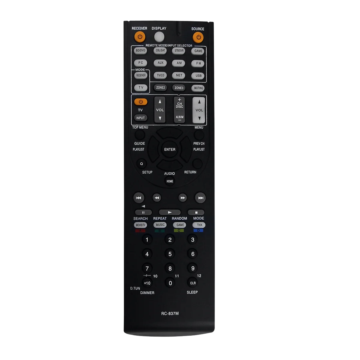 RC837M Replace Remote Control for Onkyo AV Receiver TX-NR616 TXNR616 Remote Control
RC837M Replace Remote Control for Onkyo AV Receiver TX-NR616 TXNR616 Remote Control