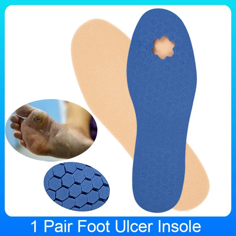 

GHORTHOUD Diabetic Insole-Off Loading Insole Removable Peg Insoles-1 Pair Foot Ulcer Insole-for Men and Women Foot Pain Relief