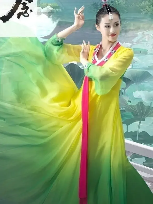 Hanbok Korean Clothing Traditional Korean Hanbok Dress Female Korean Folk Stage Dance Costume Korea Traditional Costume 한복
Hanbok Korean Clothing Traditional Korean Hanbok Dress Female Korean Folk Stage Dance Costume Korea Traditional Costume 한복