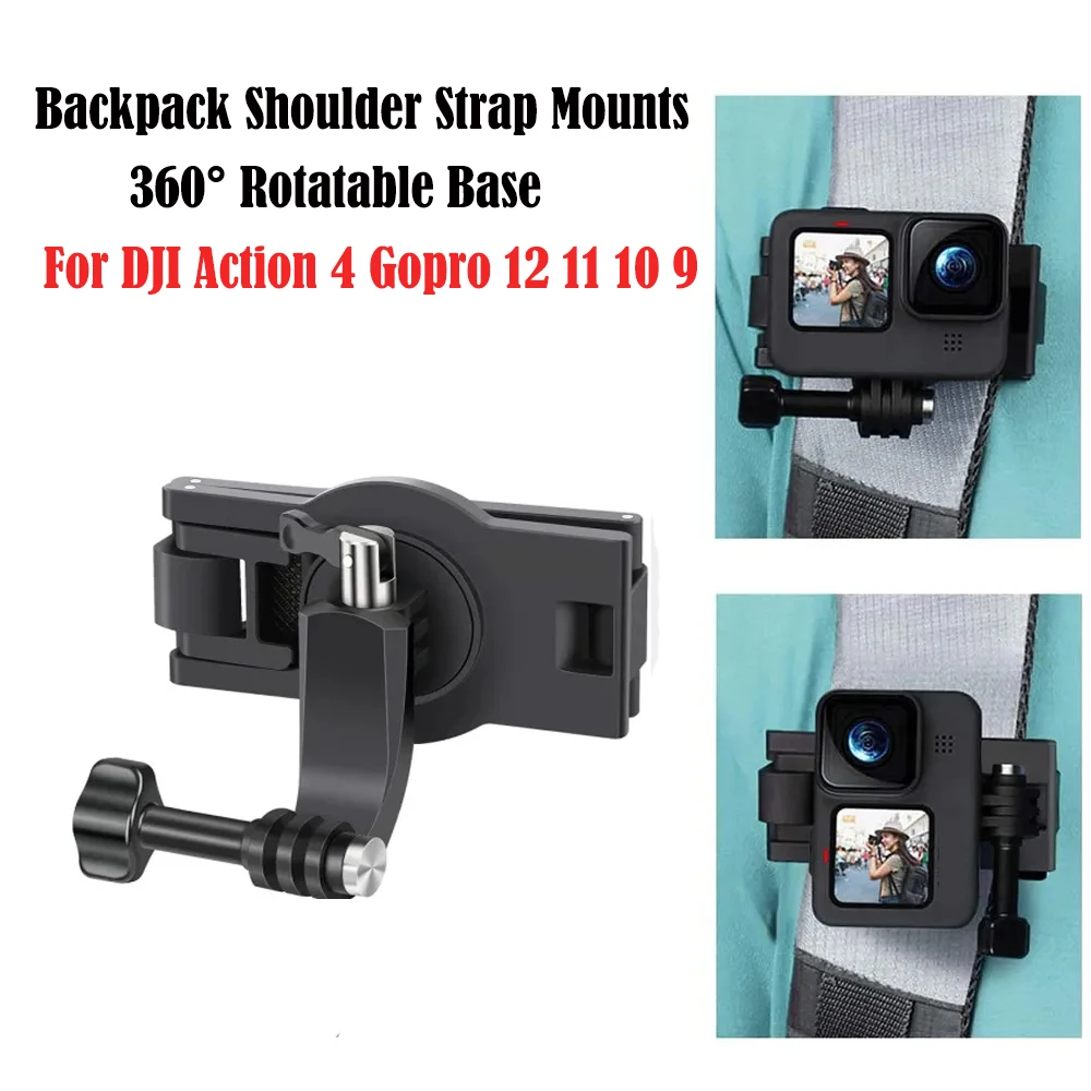 Backpack Shoulder Strap Mounts 360° Rotatable Base For Insta360 Ace DJI Action 4 Adjustable Action Camera Strap Holder for Gopro
Backpack Shoulder Strap Mounts 360° Rotatable Base For Insta360 Ace DJI Action 4 Adjustable Action Camera Strap Holder for Gopro