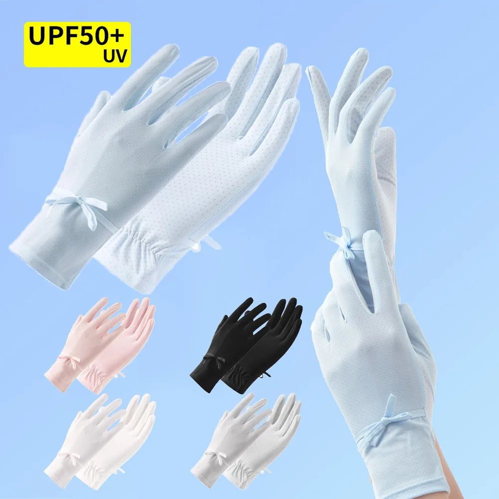 1 Pairs Driving Ice Silk Gloves Non-slip UV Protection Gloves Summer Breathable Mittens Fashion Sunscreen Mittens Bow Decoration
1 Pairs Driving Ice Silk Gloves Non-slip UV Protection Gloves Summer Breathable Mittens Fashion Sunscreen Mittens Bow Decoration