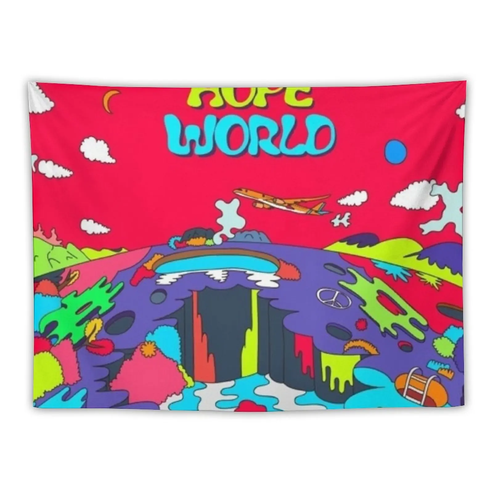 

hope world Tapestry Mushroom Room Decoration Korean Style Wall Decor Hanging Room Decorating Aesthetic Tapestry