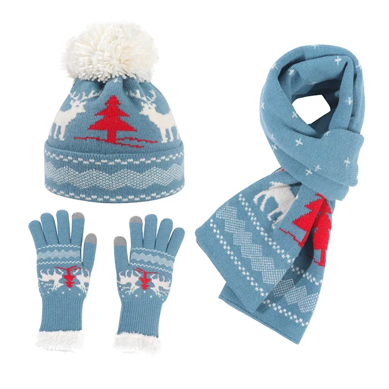 3pcs Windproof Three Piece Set Neck Warmers Beanies Thicken Hat Gloves Scarf Sets Knitted Winter Christmas Touch Screen
3pcs Windproof Three Piece Set Neck Warmers Beanies Thicken Hat Gloves Scarf Sets Knitted Winter Christmas Touch Screen