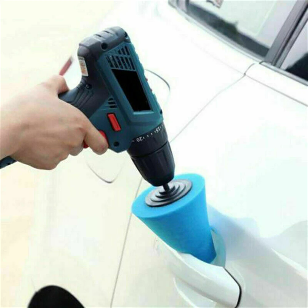 

Car Polishing Sponge Pad Tapered Detail Polishing Sponge Wheel Ball Polishing Cone Set Car Hub Buffing Sponge Polishing Kit