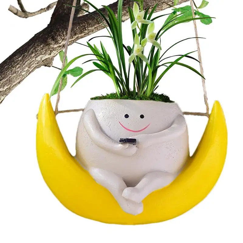 Plant Hanger Basket Lovely Swing Face Succulent Planter for Indoor Outdoor Balcony Wall Hanging Planter Home Garden Supplies
Plant Hanger Basket Lovely Swing Face Succulent Planter for Indoor Outdoor Balcony Wall Hanging Planter Home Garden Supplies