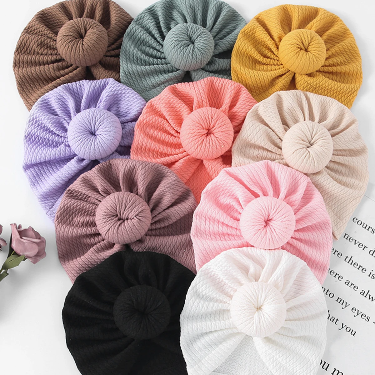 0-24 Months Solid Waffle Print Turban Hat for Newborn Headwrap Cute Round Ball Donut Indian Hat Baby Pom Ball Donuts Turban Hat
0-24 Months Solid Waffle Print Turban Hat for Newborn Headwrap Cute Round Ball Donut Indian Hat Baby Pom Ball Donuts Turban Hat