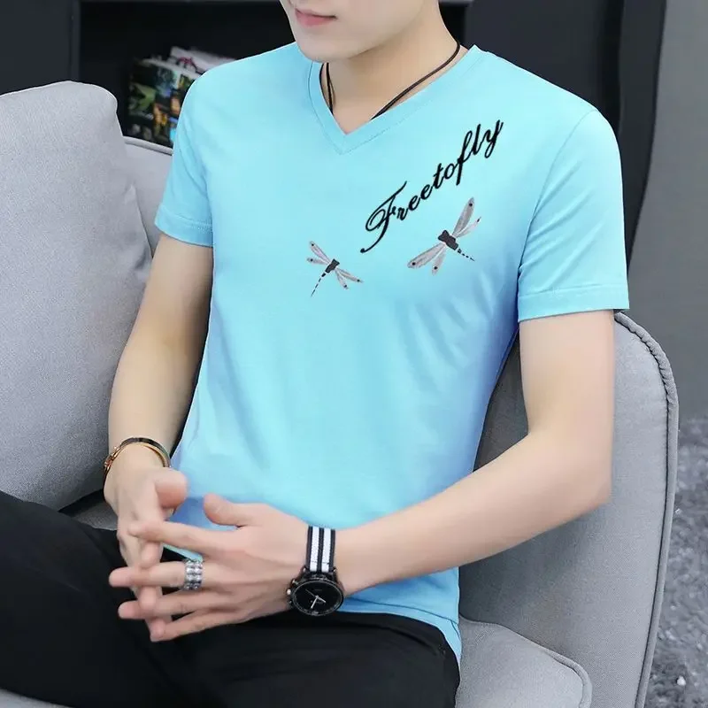 Футболка мужская облегающая с V-образным вырезом, базовая эластичная рубашка с принтом алфавита, уличная одежда, S Оригинал
Футболка мужская облегающая с V-образным вырезом, базовая эластичная рубашка с принтом алфавита, уличная одежда, S Оригинал