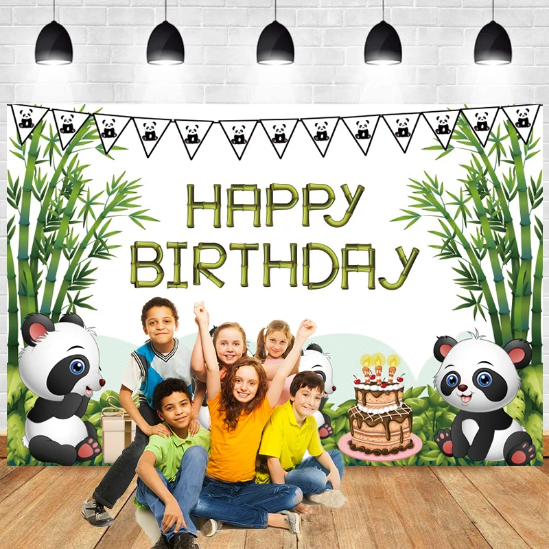 Cartoon Pink Panda Photography Backdrop Baby Birthday Party Decor Bamboo Forest Banner Background Custom Photo Studio Photozone
Cartoon Pink Panda Photography Backdrop Baby Birthday Party Decor Bamboo Forest Banner Background Custom Photo Studio Photozone
