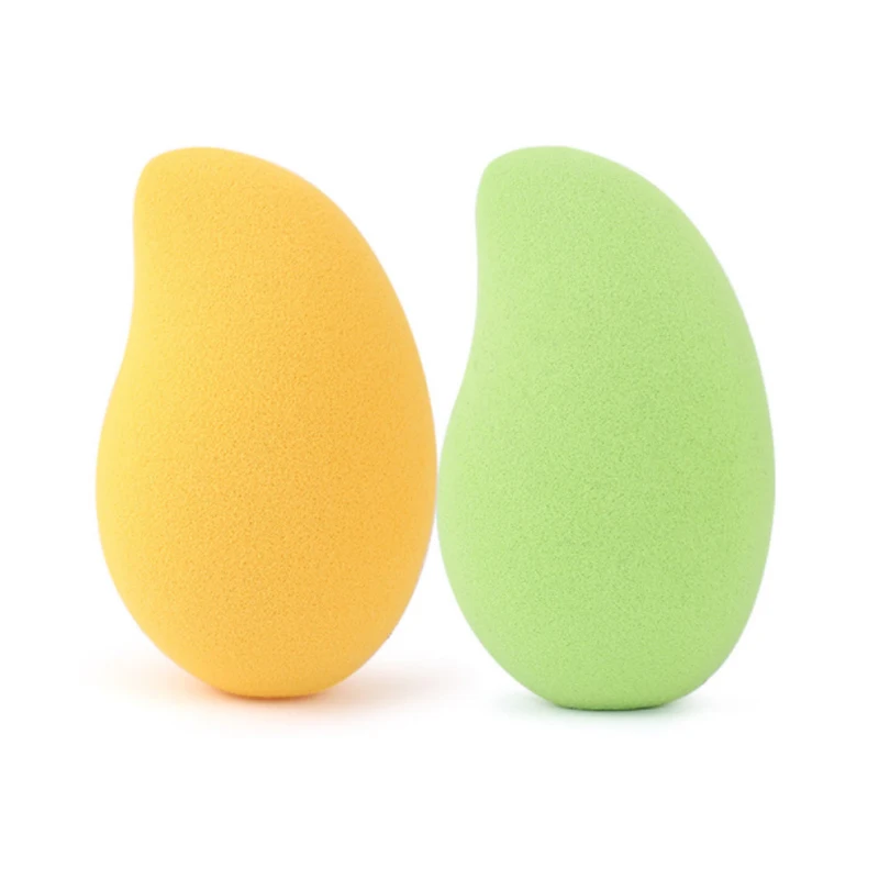 

2pcs New Mango Shape Soft Makeup Sponge Face Beauty Cosmetic Powder Puff For Foundation Concealer Cream Make Up Blender Tools