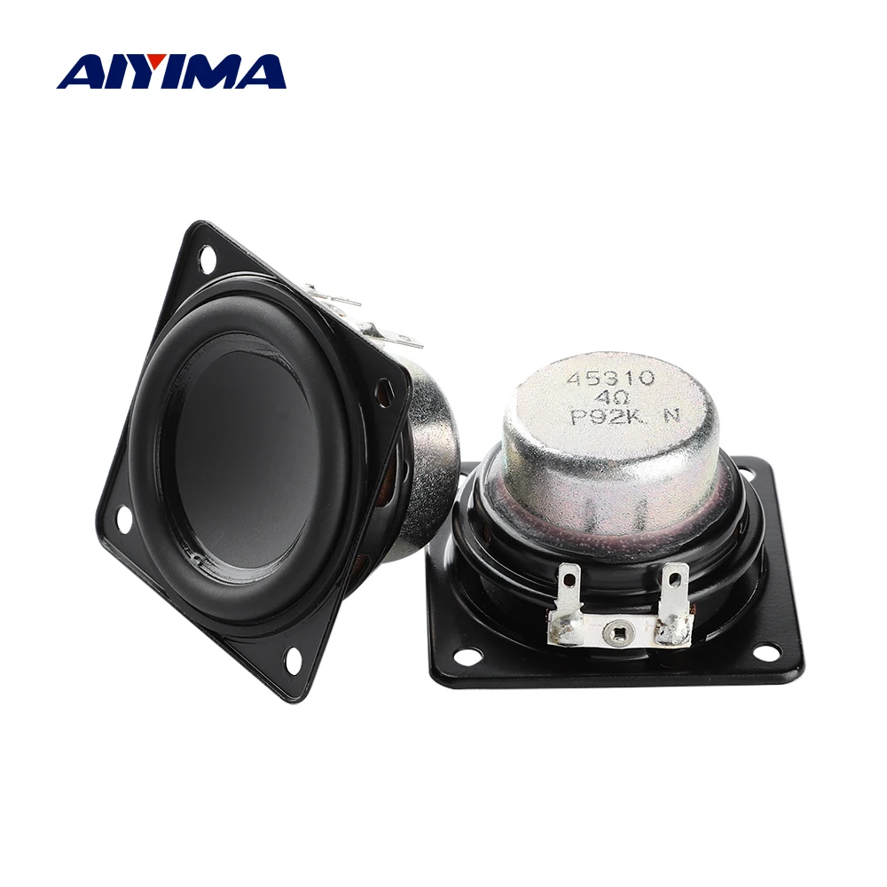 

AIYIMA 2Pcs 1.75 Inch Full Range Audio Speaker 48MM 4 Ohm 15W HiFi Stereo Neodymium Loudspeaker For JBL BOSE Bluetooth Speakers